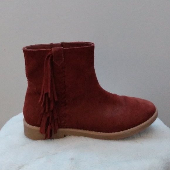 NEW Zara Boots suede and with fringe - Picture 2 of 3